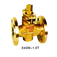 Cast iron two way plug valve