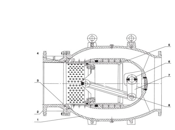 Diagrama estructural de válvula reguladora.