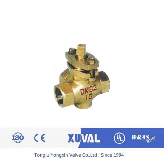 Three-way plug valve