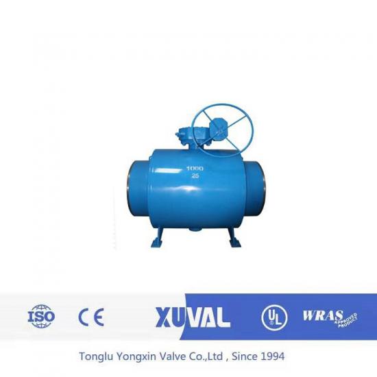 Full diameter welded steel ball valve