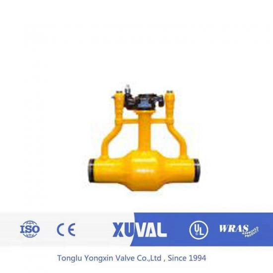 Directly buried welded ball valve