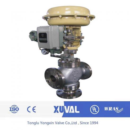 Stainless steel pneumatic diaphragm three way on off valve