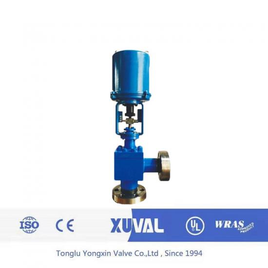 Electronic electric angle control valve