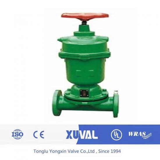 Cast iron normally closed pneumatic rubber lined diaphragm valve