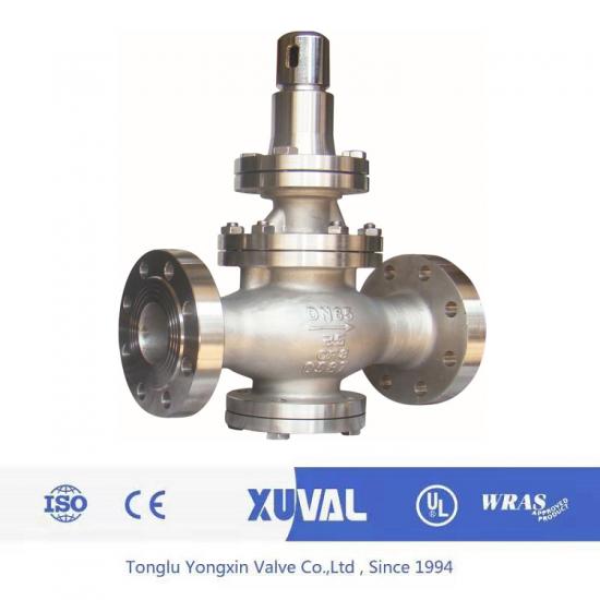 Stainless steel piston steam pressure reducing valve