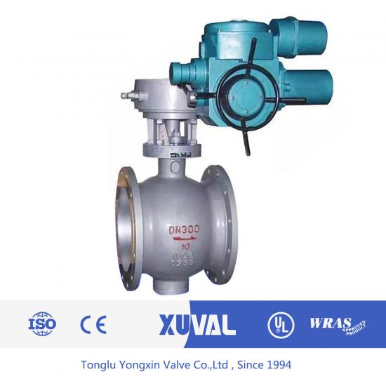 Fixed electric ball valve