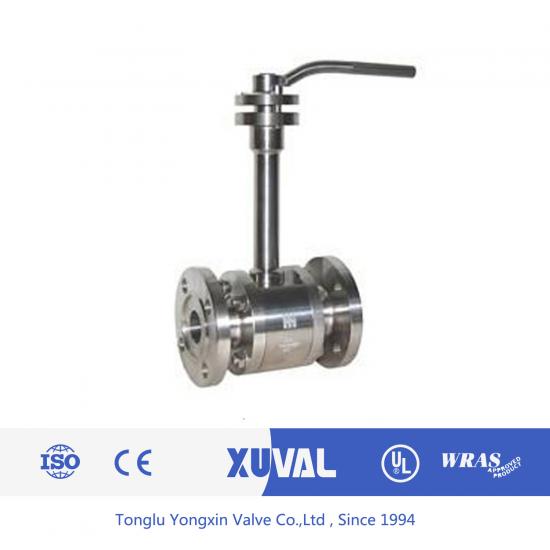 Low temperature flange ball valve