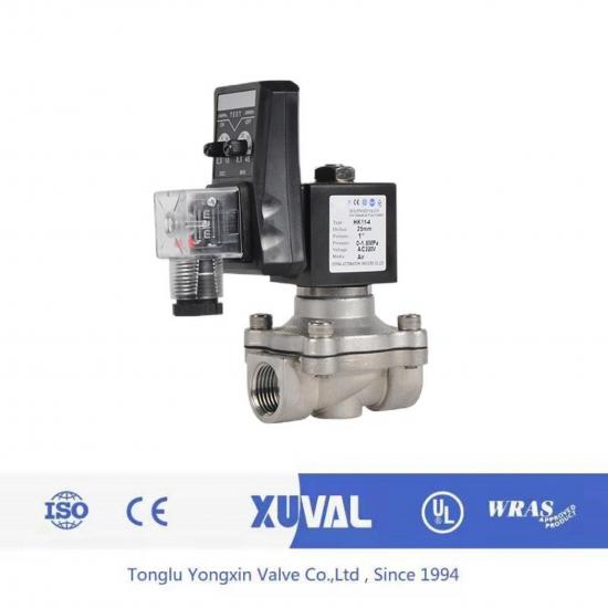 Timed drainage solenoid valve