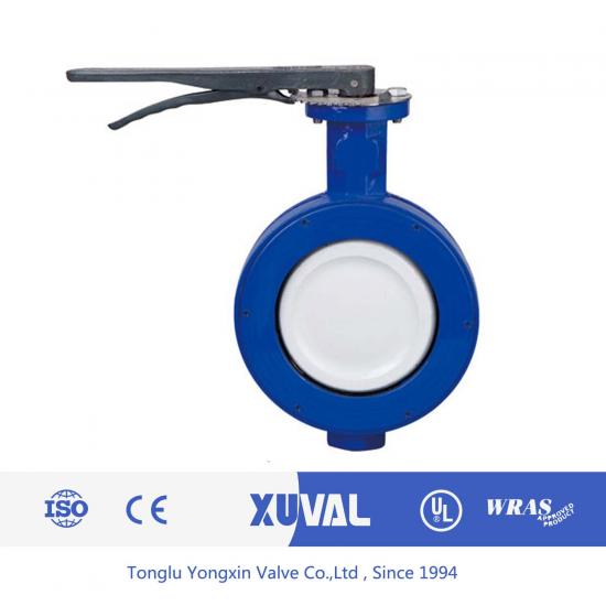 Ball milled cast iron clamp butterfly valve
