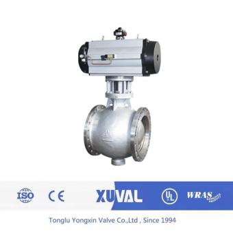 V-shaped wear-resistant valve